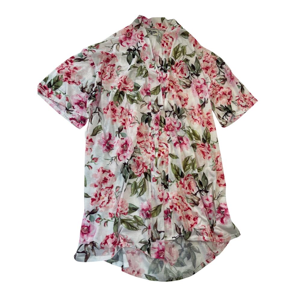 Show Me Your Mumu Open Cardigan Robe Kimono Floral - One Size Fits Most